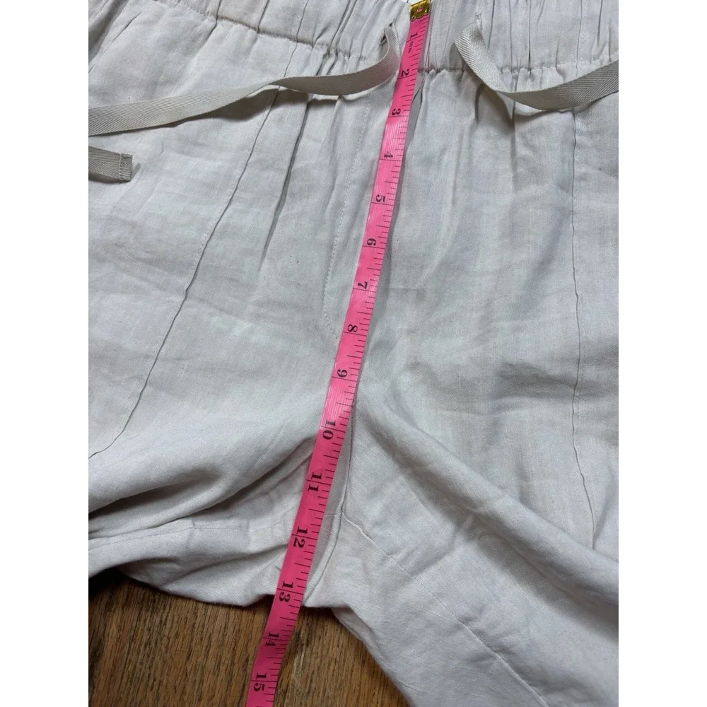 Aritzia Babaton Linen Blend Crop Pant Women's Size‎ Large High Rise